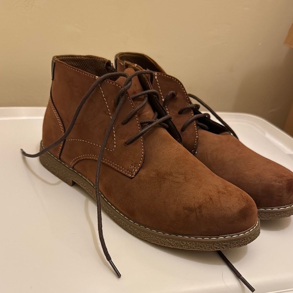 Brown Suede Ankle Boots
